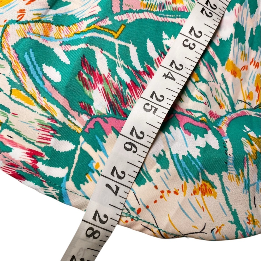 JODIFL Teal and Pink Butterfly Patterned Tunic Top - Picture 13 of 14